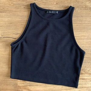 Aritzia / Talula Black Crop Top